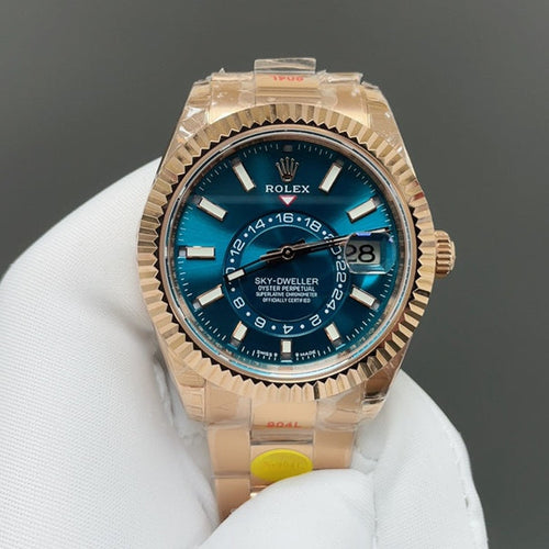 Rolex Yacht-Master 42, Everose with blue dial