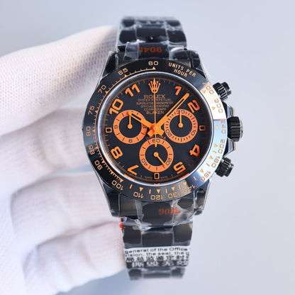 Rolex Cosmograph Daytona, colored racing accents (blue, orange, green, yellow etc.)