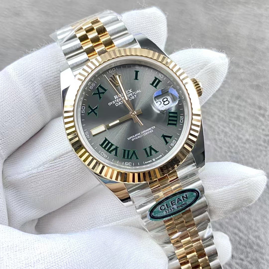 Rolex Oyster Perpetual Datejust 41 - Grey Green
