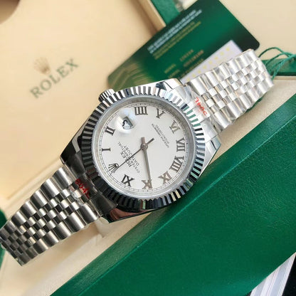 Rolex Oyster Perpetual 41, silver/white dial