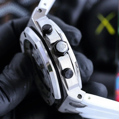 Chronograph -26703ST White - White Rubber -Automatic - 42mm