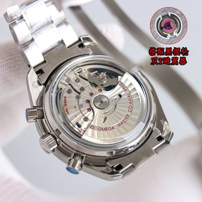 Chronograph -Frosted Face - Black Ceramic- 316L Steel- Automatic - 44mm