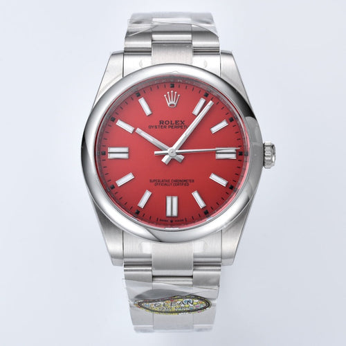 Rolex Oyster Perpetual Datejust 41, stainless steel, wine/burgundy dial