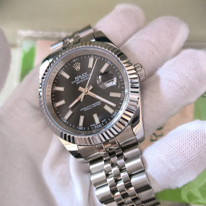 Black Silver Steel - 904L Steel - Automatic- 41mm