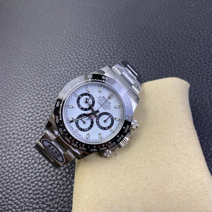Rolex Cosmograph Daytona, stainless steel, white dial