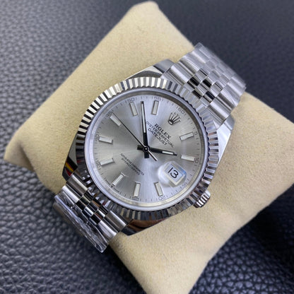 Rolex Oyster Perpetual Datejust 41, ref. 126334, silver dial