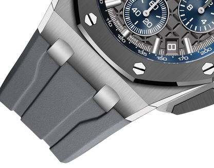 Chronograph -Grey Rubber - Quartz - 43mm