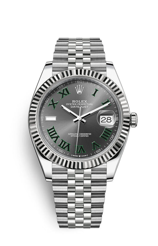 Rolex Oyster Perpetual Datejust 41, stainless steel, silver/white dial