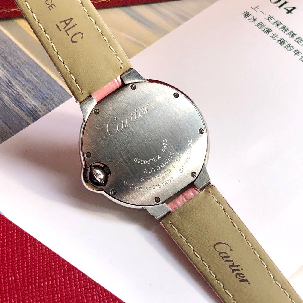 LADY -Pink Silver- Pink Leather - Quartz - 33mm