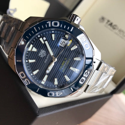 Blue - Silver 904L steel - Automatic - 41mm