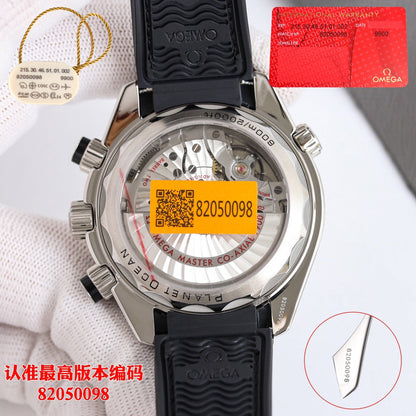 Chronograph - Selfwinding- Black Leather -  Automatic - 45.5mm