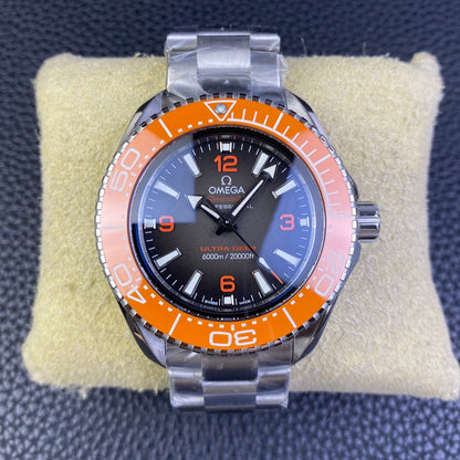 L Size Orange - Silver 904L Steel - Automatic - 45.5mm
