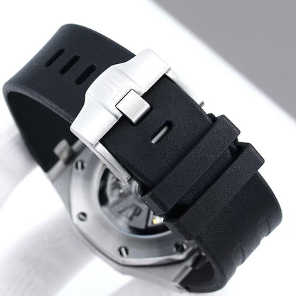 Chronograph- Panda face -Black Ceramic- Black Rubber - Automatic - 44mm