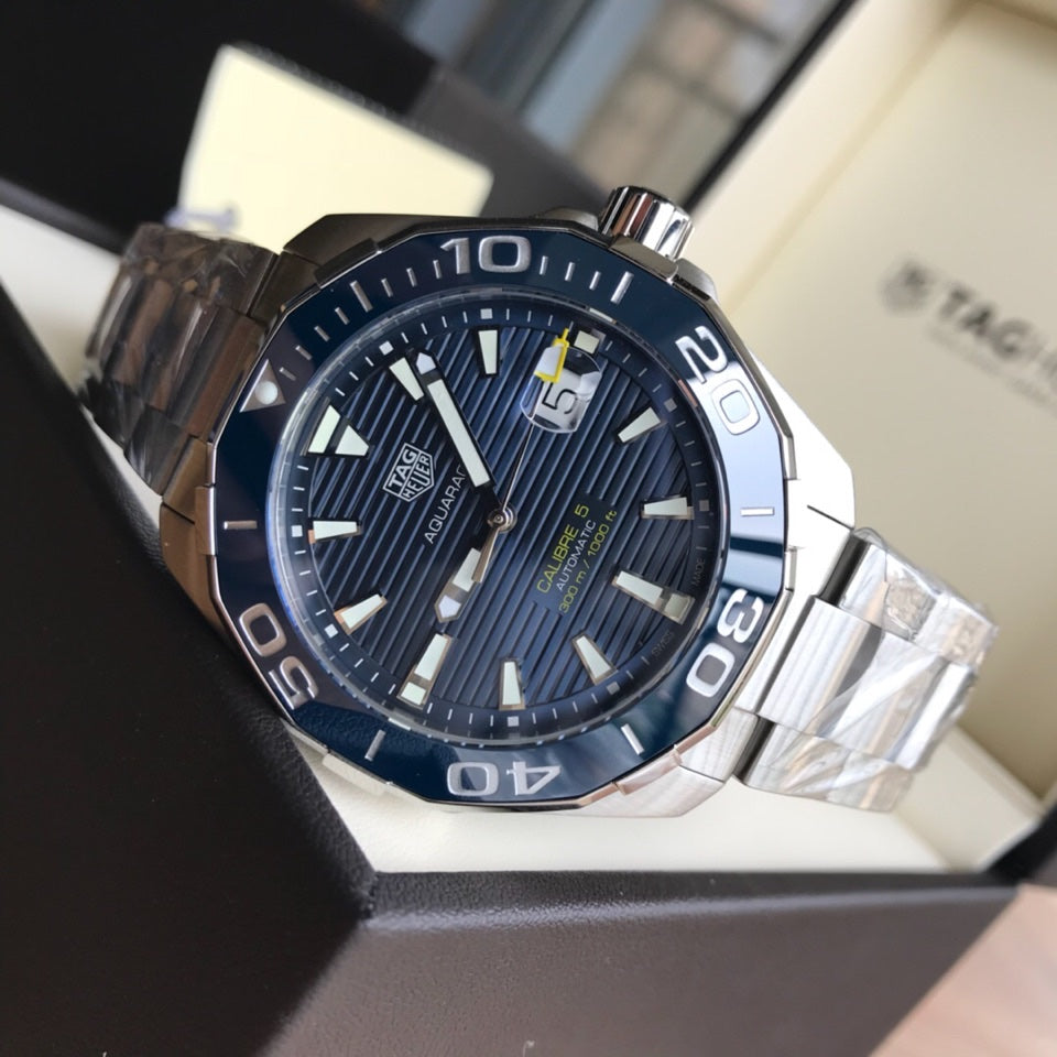 Blue - Silver 904L steel - Automatic - 41mm