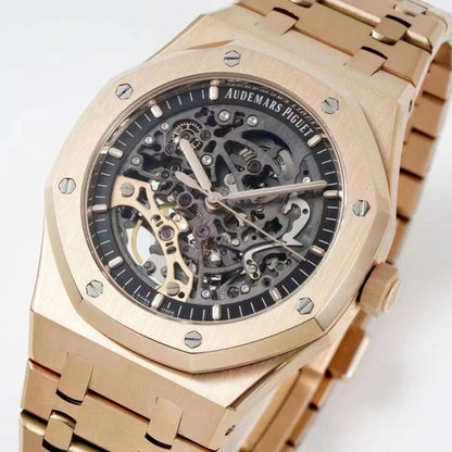 TOP 15407- Hollow Rosegold steel - Automatic - 41mm