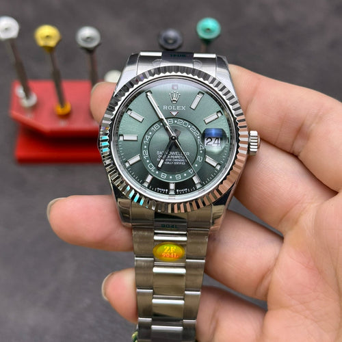 Rolex Yacht-Master 42, green & white