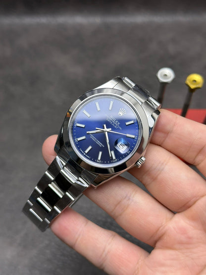 Rolex Oyster Perpetual Datejust 41, stainless steel, blue dial