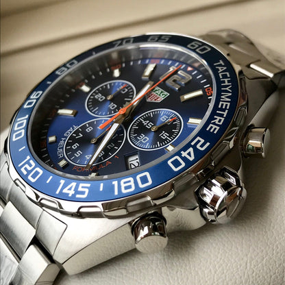 Chronograph - Blue - 904L steel - Quartz - 41mm