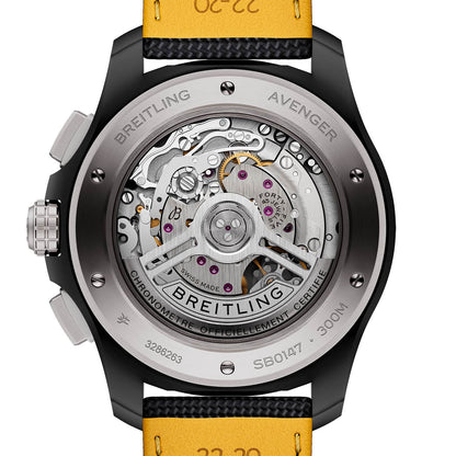 Chronograph - Black Ceramic- Yellow AVG - Black Rubber - Automatic - 43mm