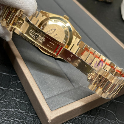 Rolex Day-Date 40 - Black Silver Yellow Gold