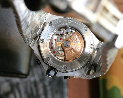 Chronograph- L Size -Blue Ceramic- 904L Steel - Automatic - 44mm