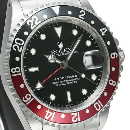 Rolex GMT-Master II, red & black bezel (“Coke” style)
