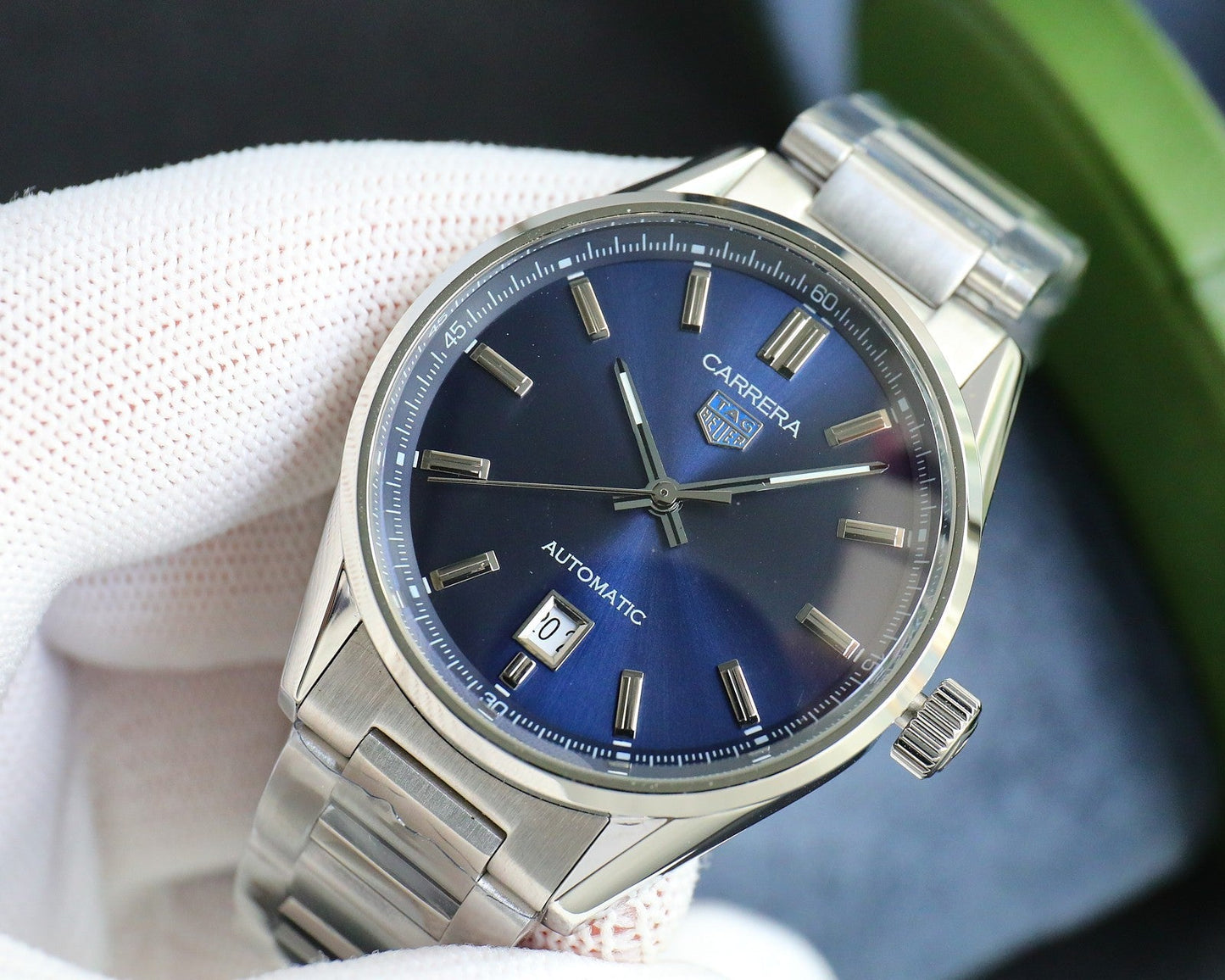 Blue - Silver 316L Steel - Automatic - 41mm