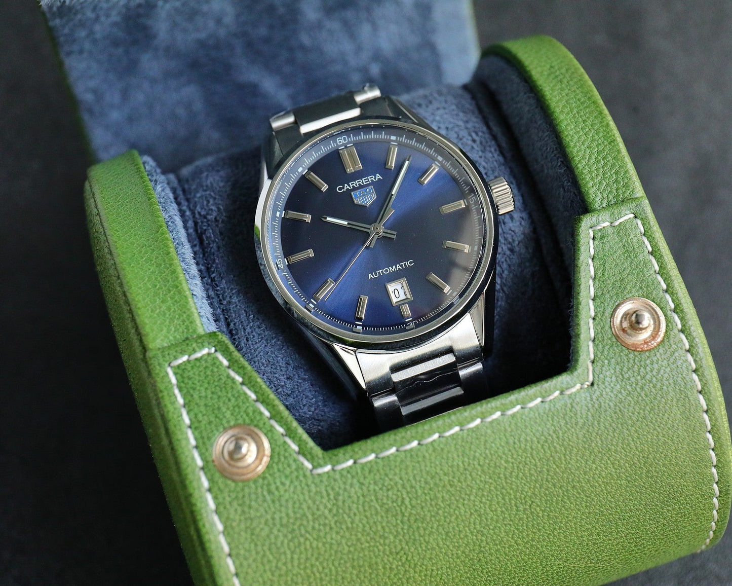 Blue - Silver 316L Steel - Automatic - 41mm