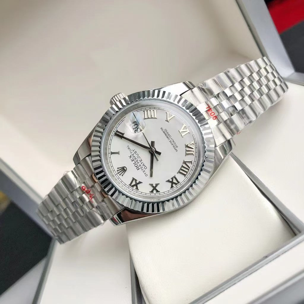 Rolex Oyster Perpetual Datejust 41, stainless steel, silver/white dial