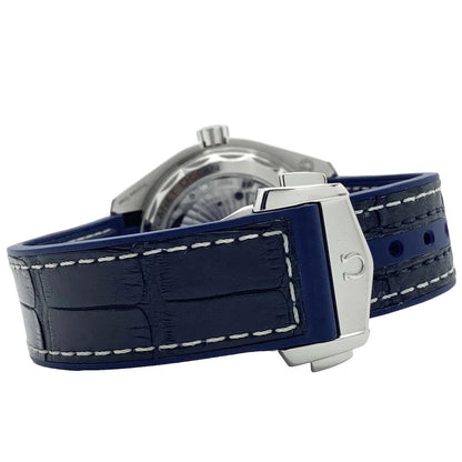 215.33.44.21.03.001- Ceramic bezel Blue 904L Steel - Blue Leather - Automatic -43.5mm