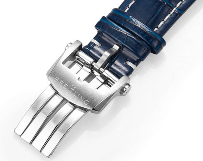 Baby Blue - Black Leather - Automatic - 41mm