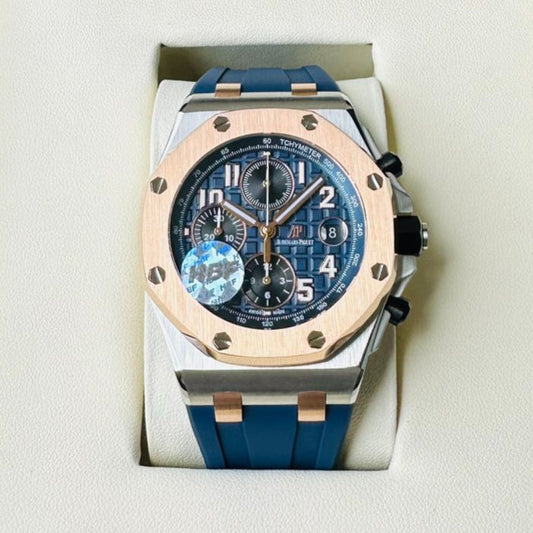 Chronograph - 26471S- Yellow Gold Ceramic Bezel - Blue Rubber - Automatic - 42mm