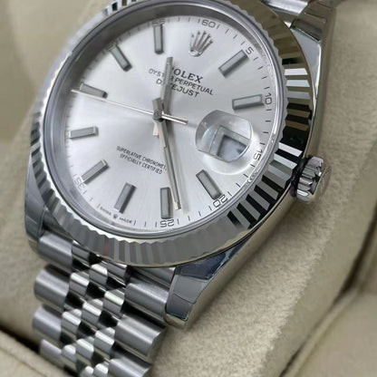 Rolex Oyster Perpetual 41, silver/white dial