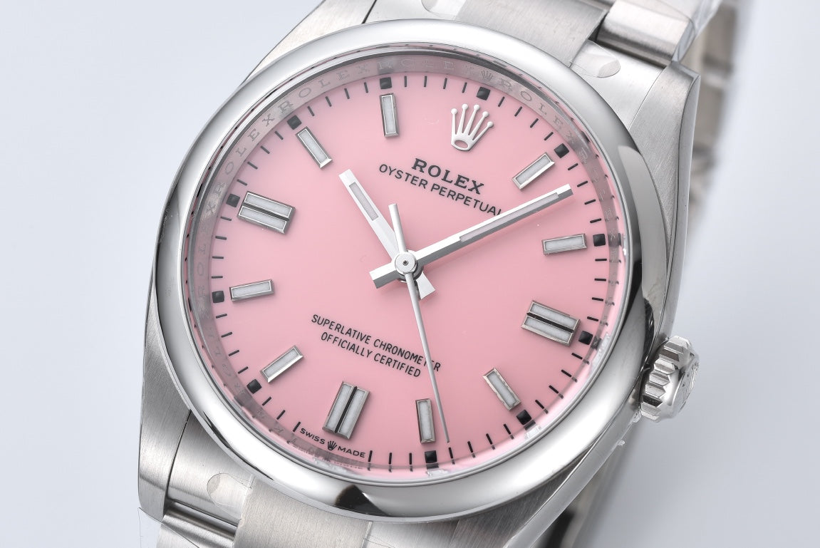 Rolex Oyster Perpetual Datejust 41, stainless steel, pink dial