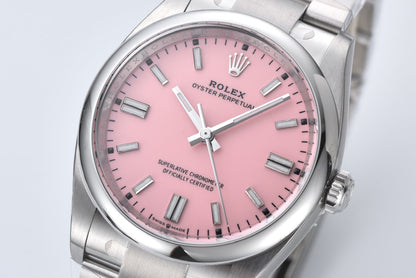 Rolex Oyster Perpetual Datejust 41, stainless steel, pink dial