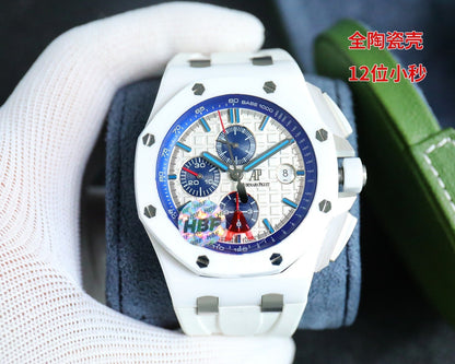 White Ceramic - White Rubber- Automatic - 42mm