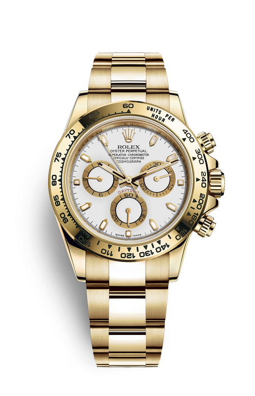 Rolex Cosmograph Daytona 40 - Gold Steel White Dial