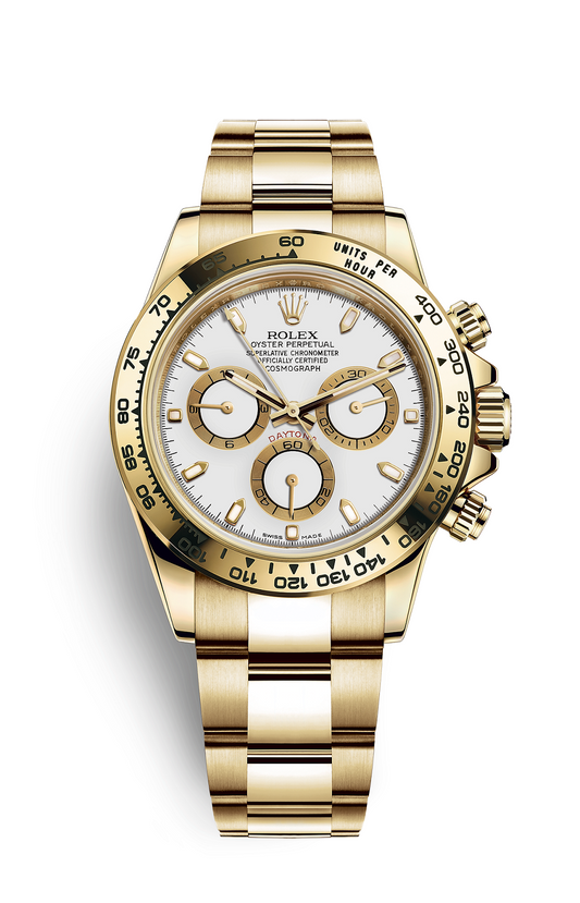 Rolex Cosmograph Daytona 40 - Gold Steel White Dial