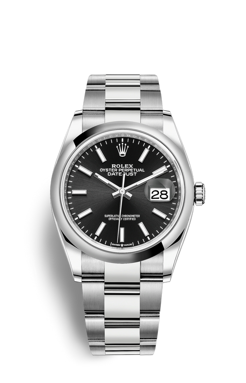 Rolex Oyster Perpetual Datejust 41, stainless steel, black dial