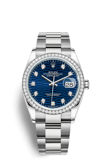 Rolex Datejust 41 White Rolesor with Diamond-Set Dial
