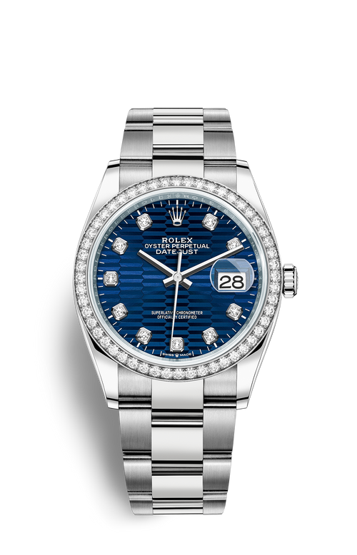 Rolex Datejust 41 White Rolesor with Diamond-Set Dial