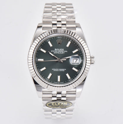 Rolex Oyster Perpetual Datejust 41, stainless steel, green dial