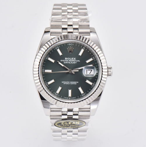 Rolex Oyster Perpetual Datejust 41, stainless steel, green dial